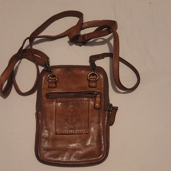 Other - Brown Leather Crossbody Bag